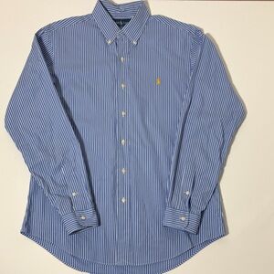 Polo by Ralph Lauren Blue & White Pinstripe Button-Down Shirt